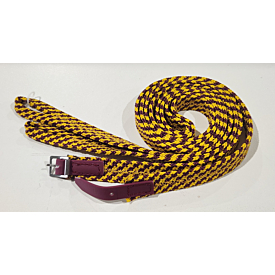 Double Nylon Pony Club Reins Loop End 4'6
