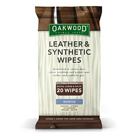 Oakwood Leather & Syn Wipes 20 pack